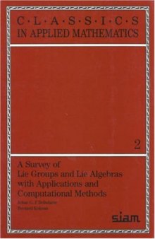 A Survey of Lie Groups and Lie Algebra with Applications and Computational Methods 