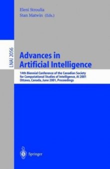 Advances in Artificial Intelligence: 14th Biennial Conference of the Canadian Society for Computational Studies of Intelligence, AI 2001 Ottawa, Canada, June 7–9, 2001 Proceedings