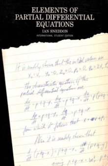Elements of partial differential equations