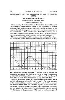 Experiments on the Vibration of Air in Conical Horns (1920)(en)(5s)