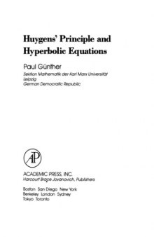 Huygens' Principle and Hyperbolic Equations