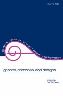 Graphs, matrices, and designs: Festschrift in honor of Norman J. Pullman