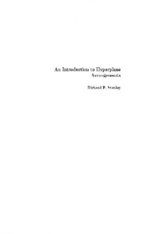 Introduction to hyperplane arrangements
