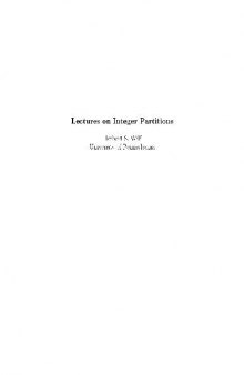 Lectures on integer partitions