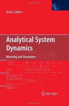 Analytical System Dynamics: Modeling and Simulation