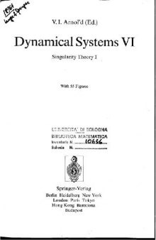 Dynamical systems 06: singularity theory 1