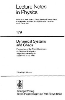 Dynamical Systems and Chaos: Proceedings of the Sitges Conference on Statistical Mechanics, Sitges, Barcelonaspain, September 5-11, 1982 (Lecture Notes in Physics)
