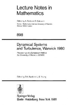 Dynamical Systems and Turbulence Warwi