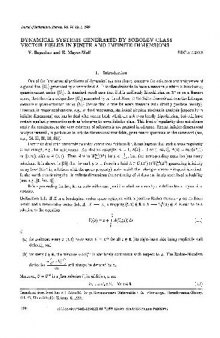 Dynamical systems generated by sobolev class vector fields in finite and infinite dimensions