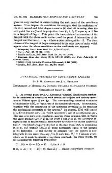 Dynamical Systems of Continuous Spectra