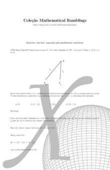 Coleção Mathematical Ramblings - Exercício - expressão para interferência construtiva