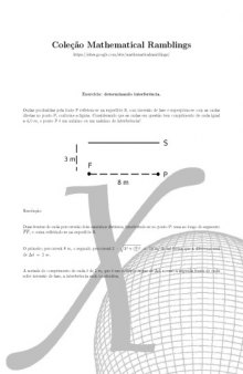 Coleção Mathematical Ramblings - Exercício - ondulatória - determinando interferência