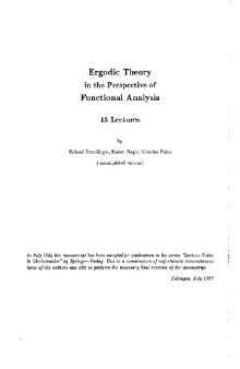Ergodic theory in the perspective of functional analysis