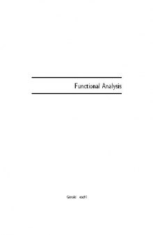 Functional analysis
