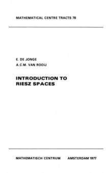 Introduction to Riesz spaces
