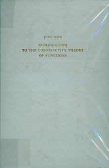 Introduction to the constructive theory of functions.