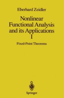 Nonlinear Functional Analysis and its Applications: I: Fixed-Point Theorems