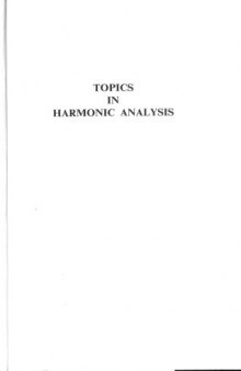 Topics in harmonic analysis