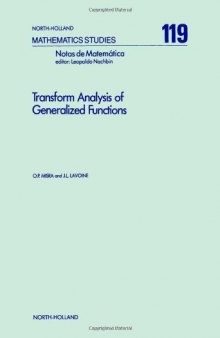 Transform Analysis of Generalized Functions