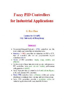 Fuzzy PID controllers for industrial applications