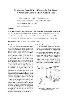 Self-tuning neural fuzzy control the position of a pneumatic cylinder under vertical load