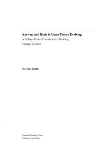 Game theory evolving: Answers