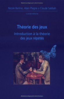 Théorie des jeux : Introduction à la théorie des jeux répétés
