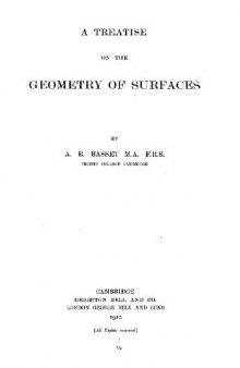 A Treatise on the Geometry of Surfaces