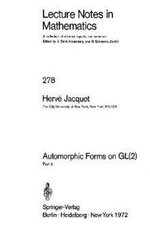 Automorphic Forms on GL(2) (part 2)