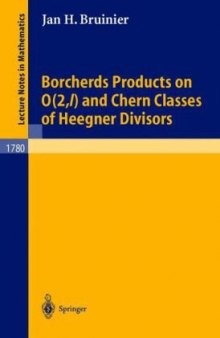 Borcherds Products on O(2,l) and Chern Classes of Heegner Divisors 