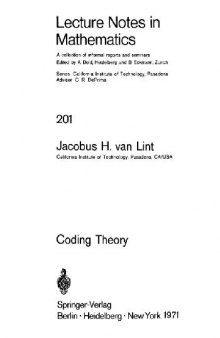 Coding Theory
