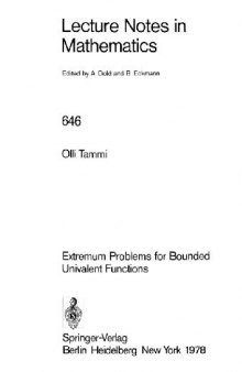 Extremum Problems for Bounded Univalent Functions