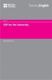 ESP for the University (English Language Teaching Documents)