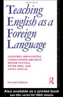 Teaching English as a Foreign Language (Education Books)