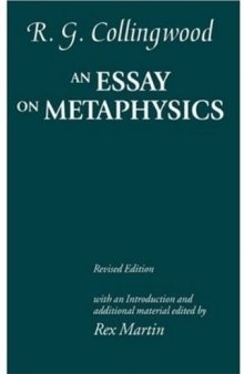 An Essay on Metaphysics. Second Printing.