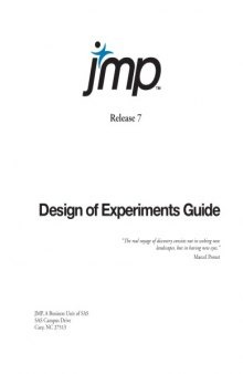 JMP Design of Experiments, Release 7  