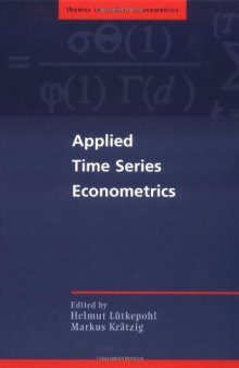 Applied Time Series Econometrics (Themes in Modern Econometrics)