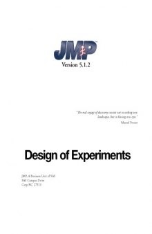 Jmp Doe (Design Of Experiment) Guide
