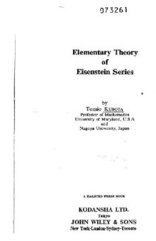 An elementary theory of Eisenstein series