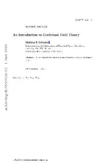 An Introduction to Conformal Field Theory