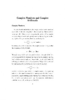 Complex Numbers and Complex Arithmetic [article]
