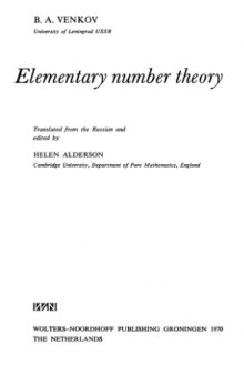 Elementary number theory