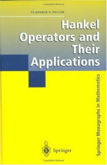 Hankel Operators and their Applications 