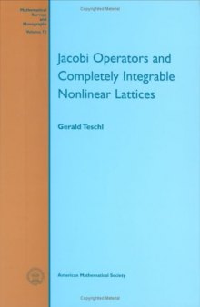 Jacobi operators and completely integrable nonlinear lattices