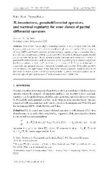 R-boundedness, pseudodifferential operators, and maximal regularity for some classes of partial differential operators