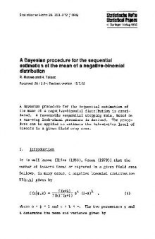 A Bayesian procedure for the sequential estimation of the mean of a negative-binomial distribution