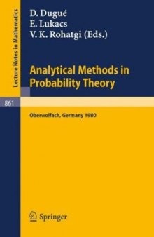 Analytical Methods in Probability Theory. Proc. conf. Oberwolfach, 1980
