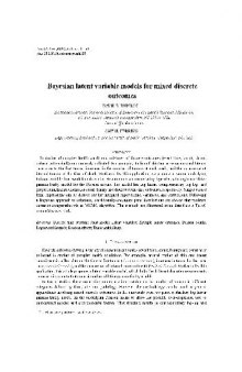 Bayesian latent variable models for mixed discrete outcomes