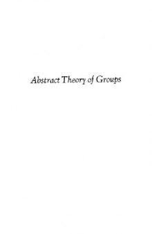 Abstract theory of groups