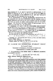 An Algorism for Differential Invariant Theory